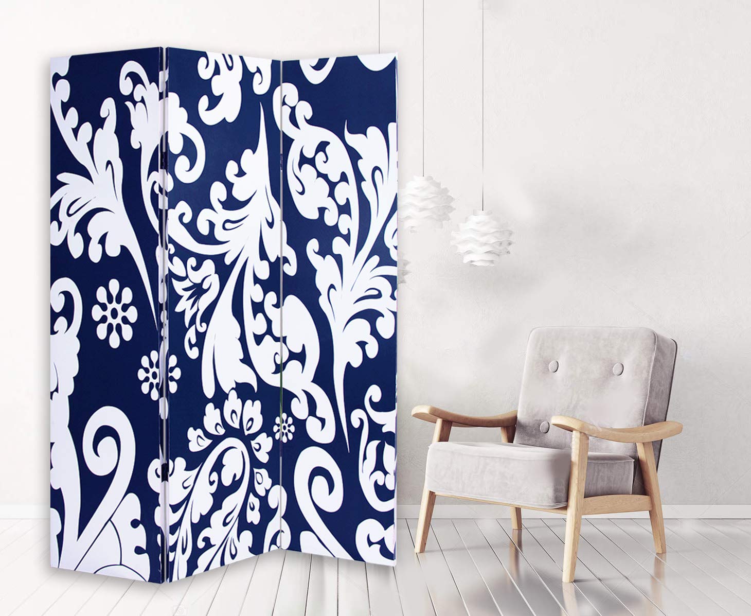 Screen Gems Adagio Room Divider - 6-Panel Folding Privacy Screen for Home & Office - Perfect for Room Separation, Decoration, and Creating Private Spaces
