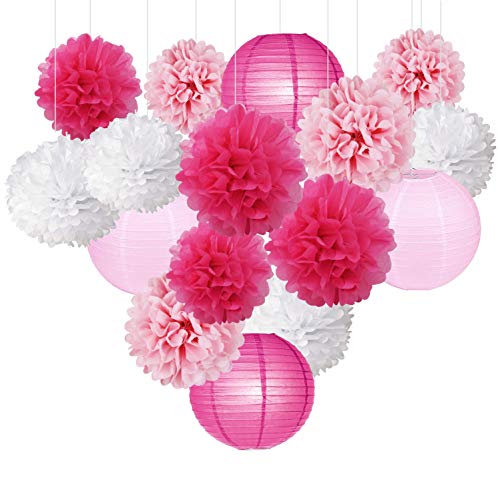 White-pink-hot Pink