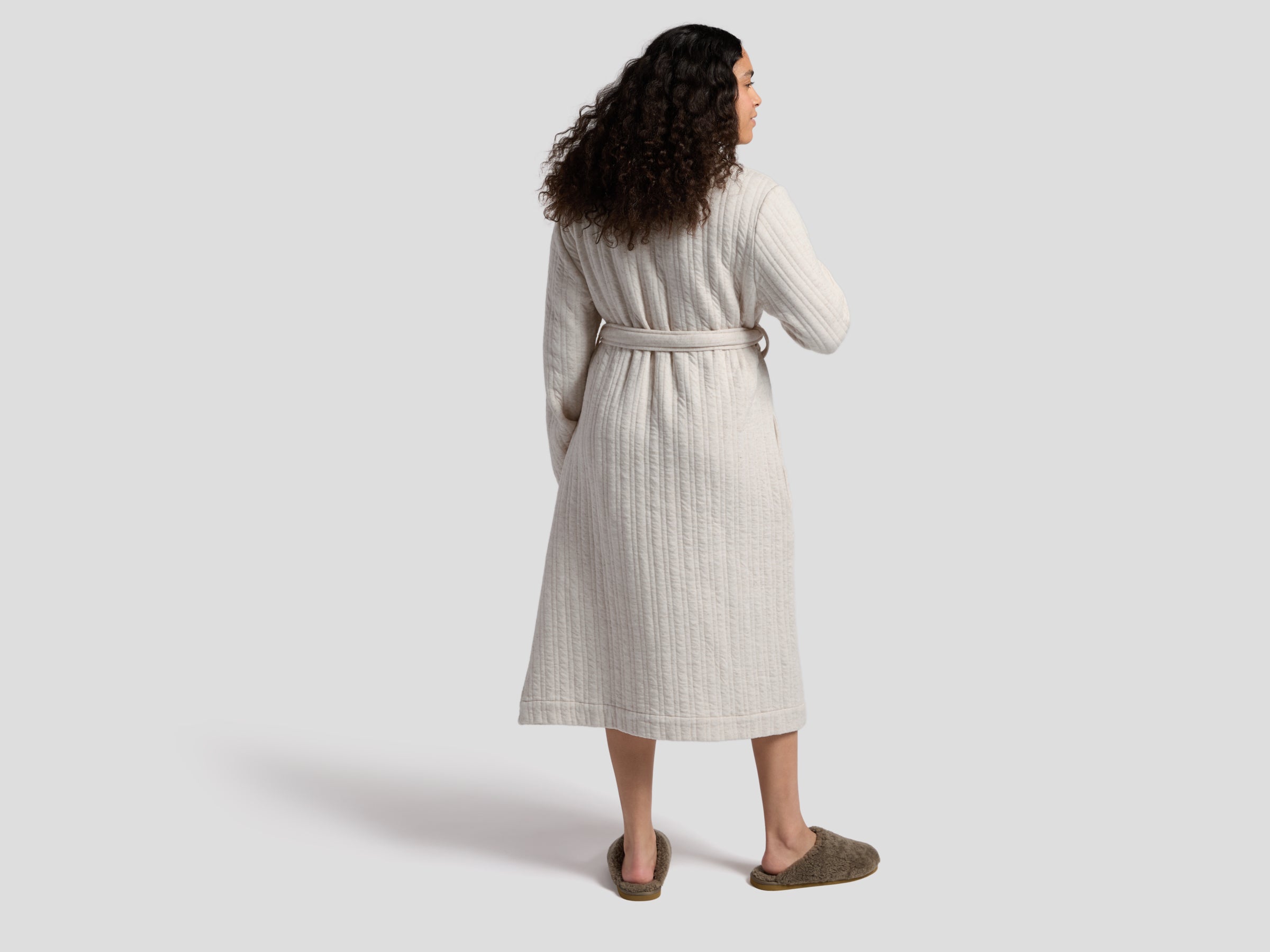 Soft & Cozy Knit Robe for Women - Natural Cotton Loungewear - Perfect for Relaxing at Home, Spa Days & Cozy Evenings