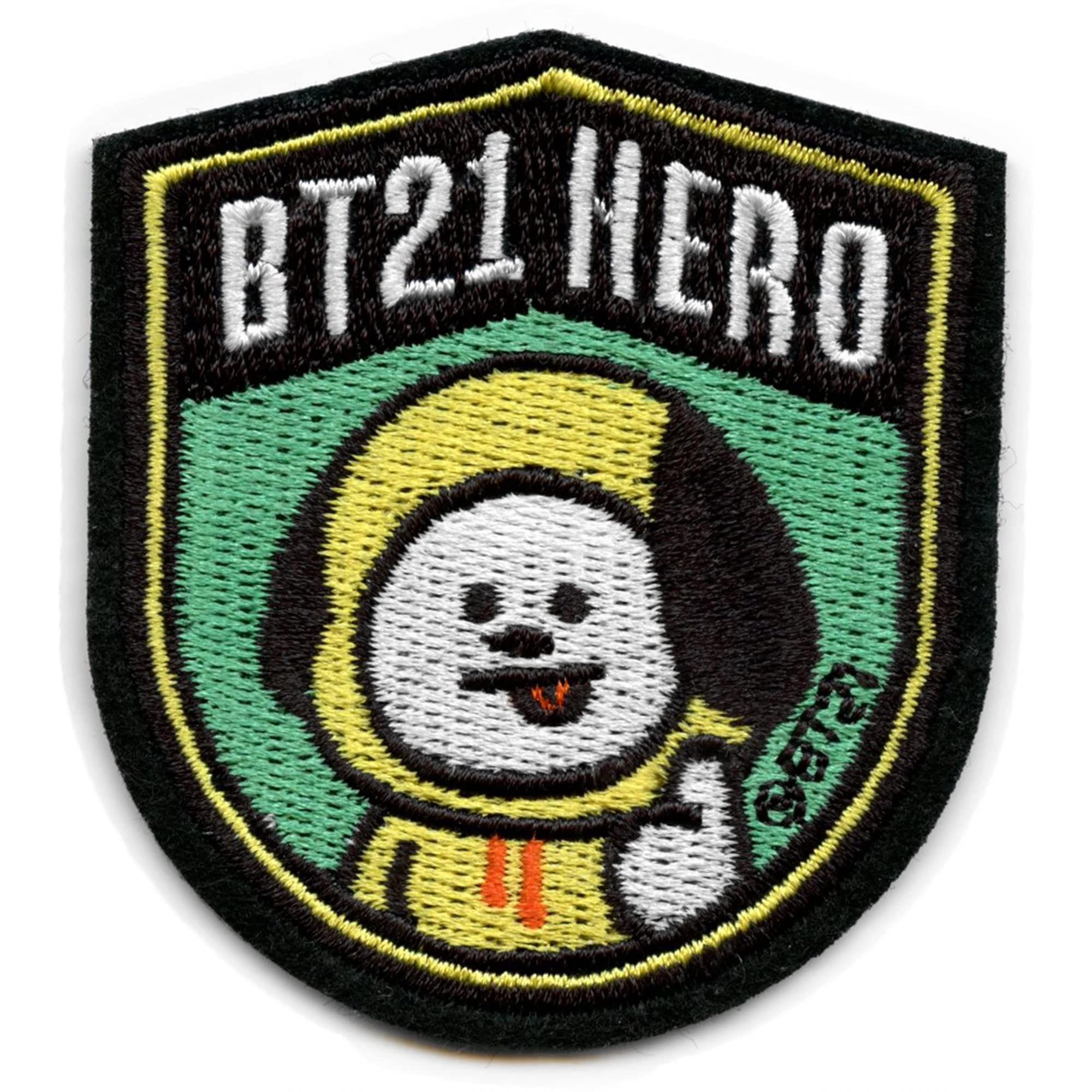 BT21 Hero Chimmy Patch BTS Jimin Embroidered Iron On Applique for DIY Clothing, Hats, Bags - Perfect for Kpop Fans & BTS Merch Collectors