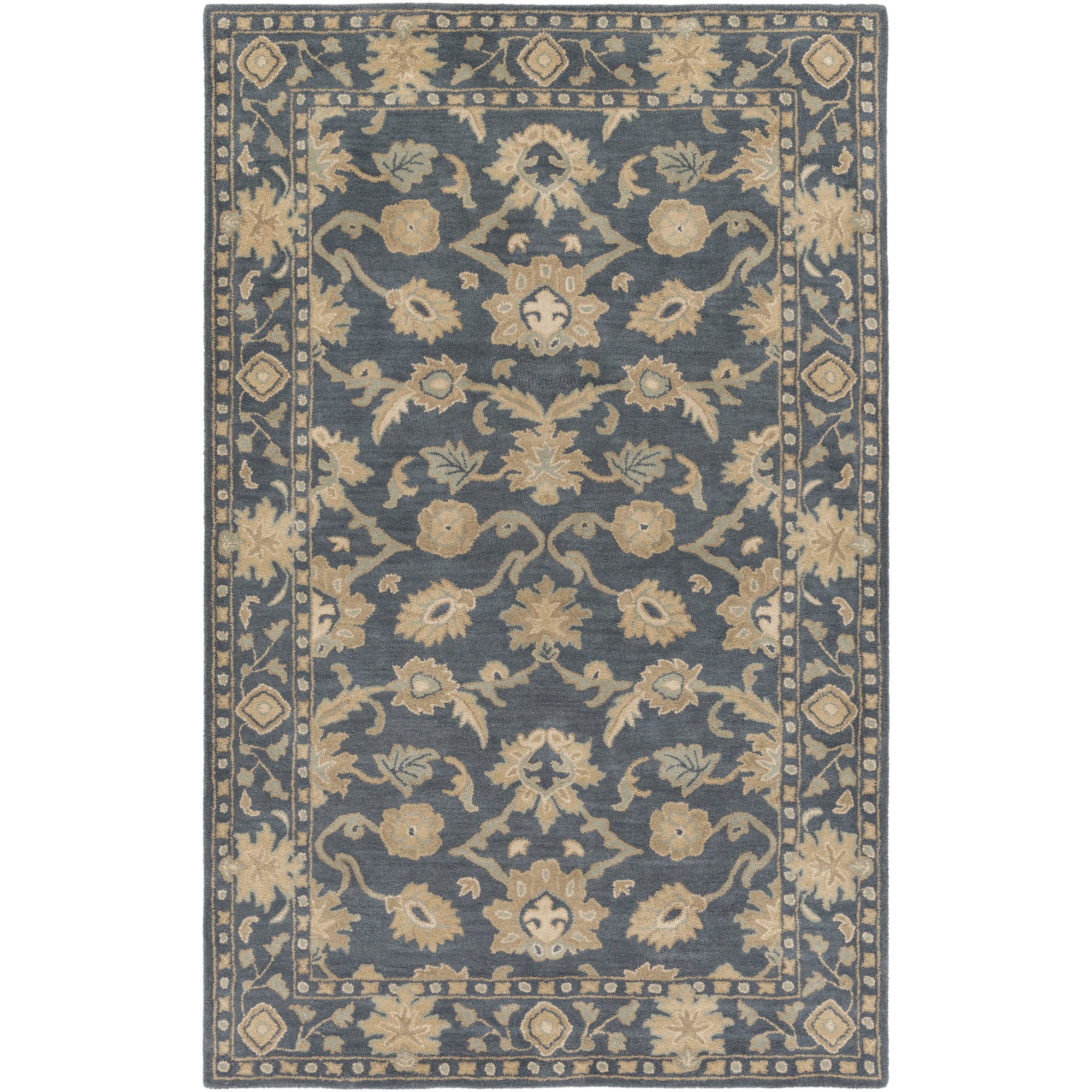 Premium Surya Caesar Handmade Green Area Rug 10x14 Feet - Soft & Durable Living Room Decor for Home, Bedroom, Office - Eco-Friendly & Non-Slip Floor Covering