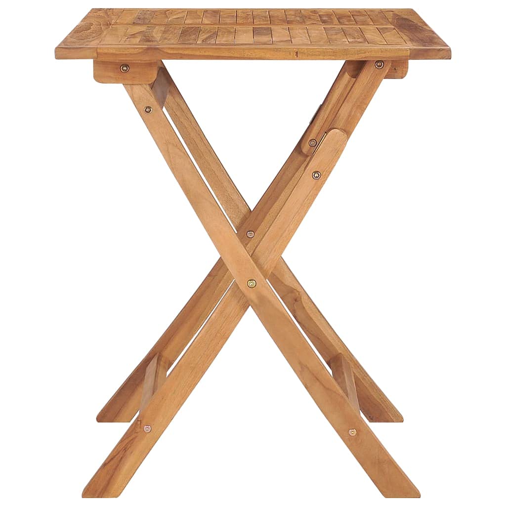 Foldable Teak Wood Outdoor Dining Table 35.4