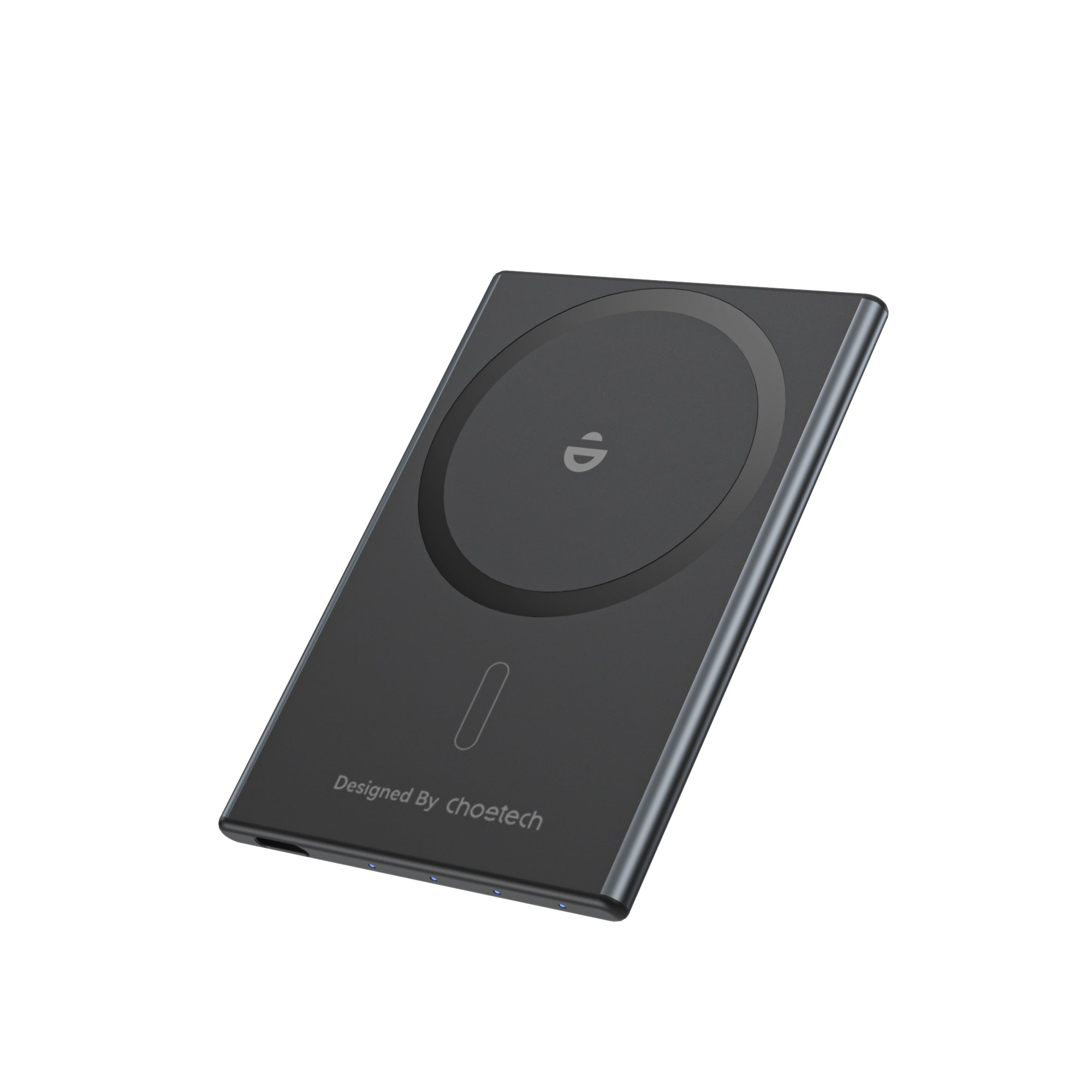 2000mAh Magnetic Wireless Power Bank - Ultra Slim 0.23in Portable Charger with USB-C for iPhone & Qi Devices - Perfect for Travel, Outdoor & Daily Charging