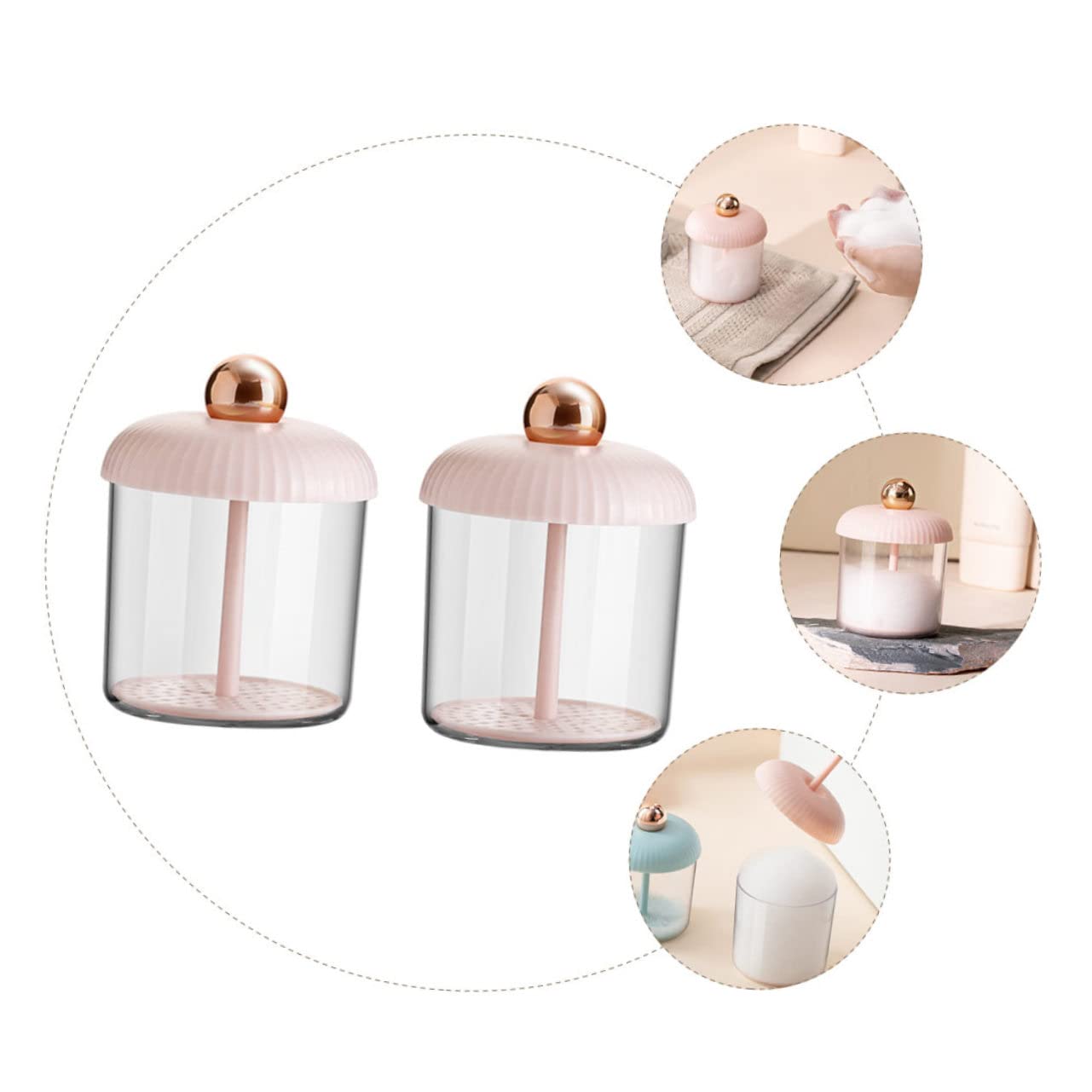 2-Piece Facial Foaming Bubble Maker Set - Easy to Use Foamer Device for Skincare & Bath | Perfect for Spa, Facial Cleansing & Relaxation