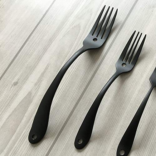 Antique Black Fork Spoon Cabinet Handle - Kitchen Drawer Pulls for Home Decor