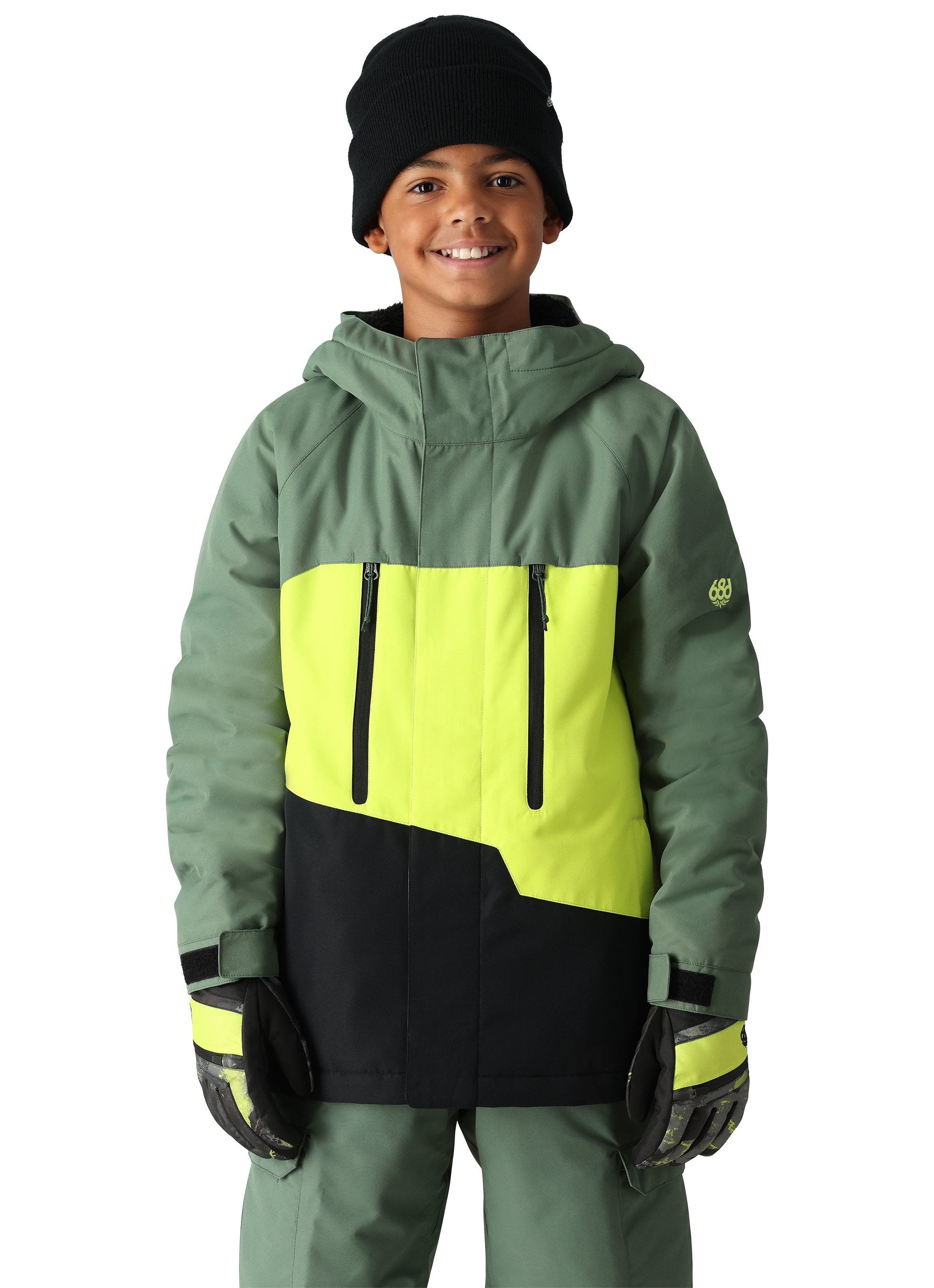 686 Youth GEO Insulated Jacket 2025 - Waterproof Winter Coat for Boys & Girls - Warm Snow Jacket for Skiing, Snowboarding & Outdoor Activities