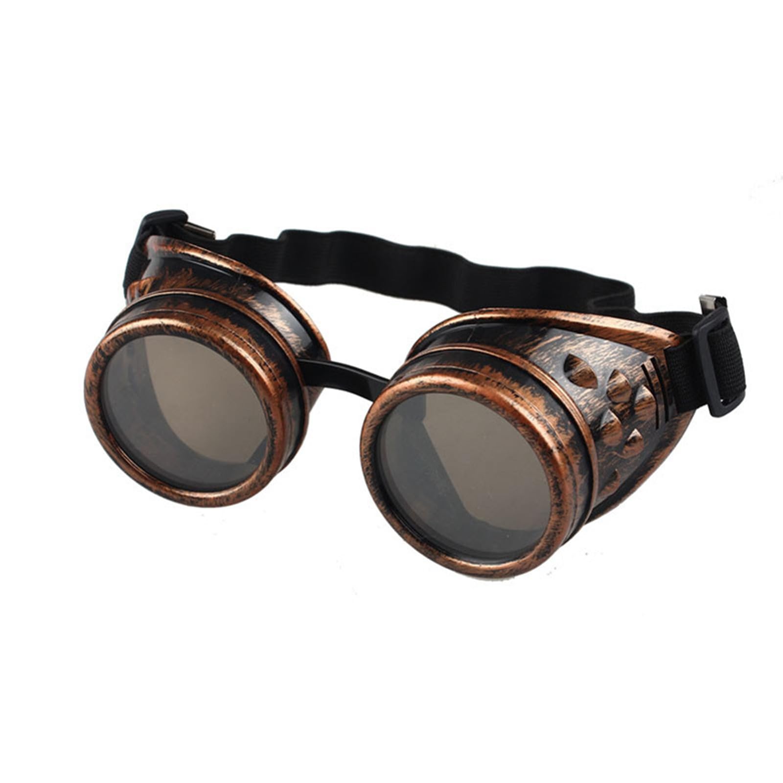 Vintage Steampunk Goggles - Gothic Cosplay Glasses for Halloween, LARP, Steampunk Costumes & Theater Performances