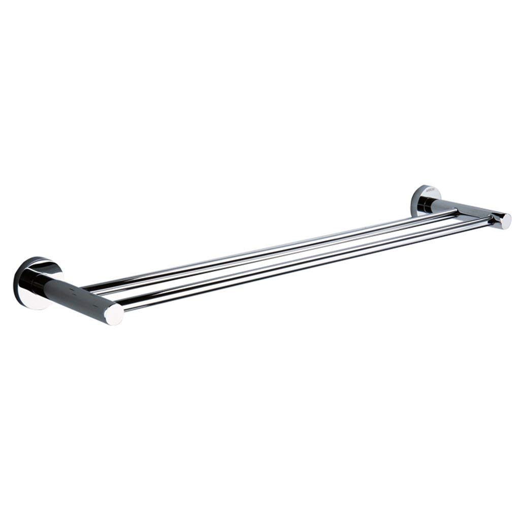 Double Bathroom Towel Rack Wall Mounted - Multifunctional Towel Holder & Storage Shelf for Bathroom - Perfect for Small Spaces, Guest Bathrooms, and Spa-Like Showers