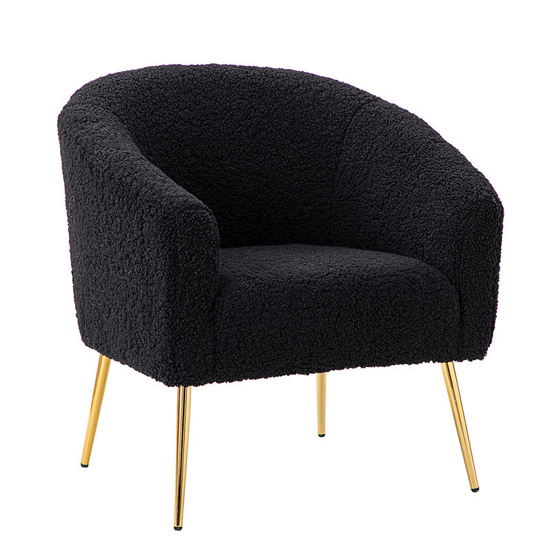 Bari Barrel Armchair - Modern Upholstered Accent Chair for Living Room, Bedroom & Office - Comfortable Lounge Seating with Stylish Design