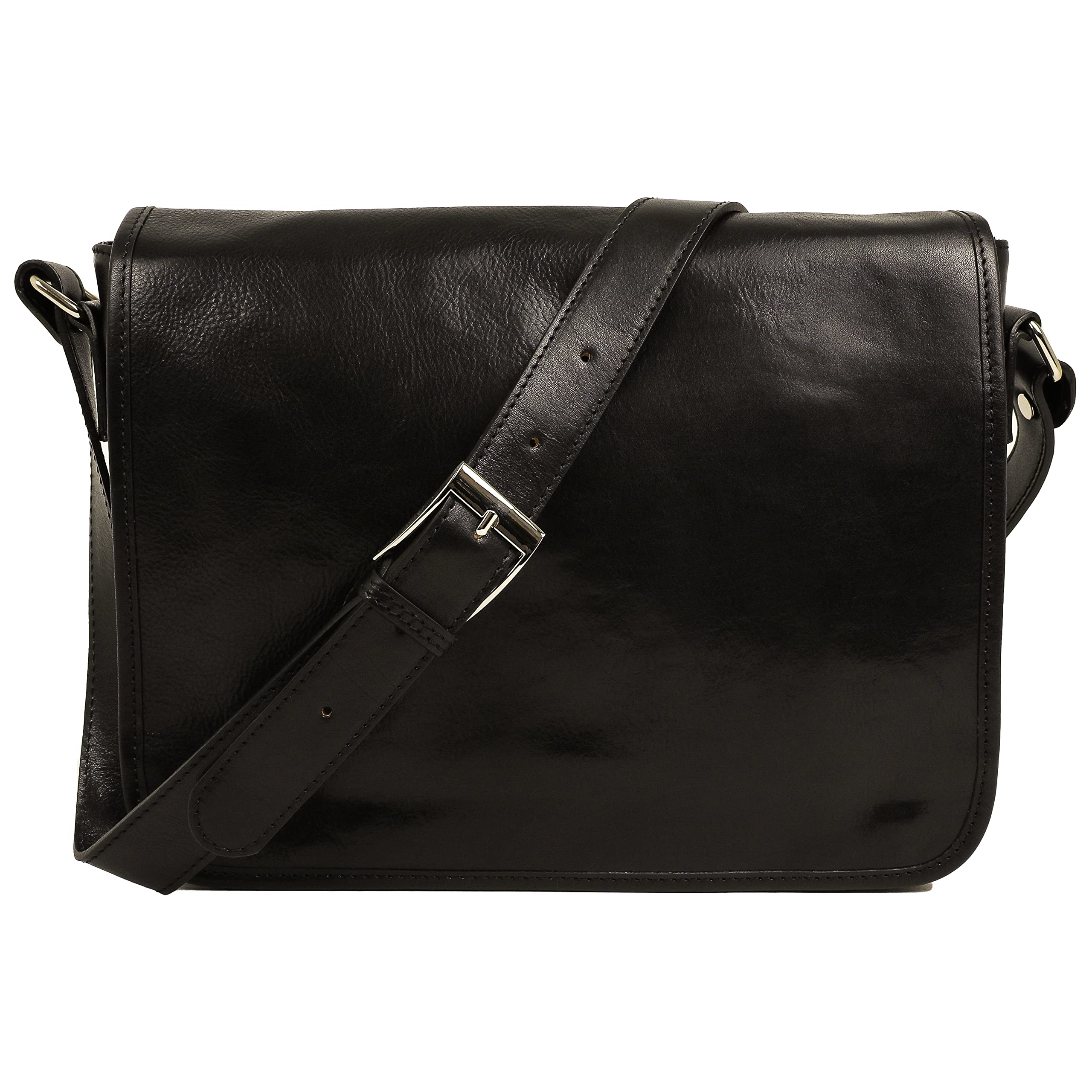 Premium Italian Leather Messenger Bag for Men - Handmade Crossbody Shoulder Bag, Durable & Stylish - Perfect for Business, Travel & Everyday Use