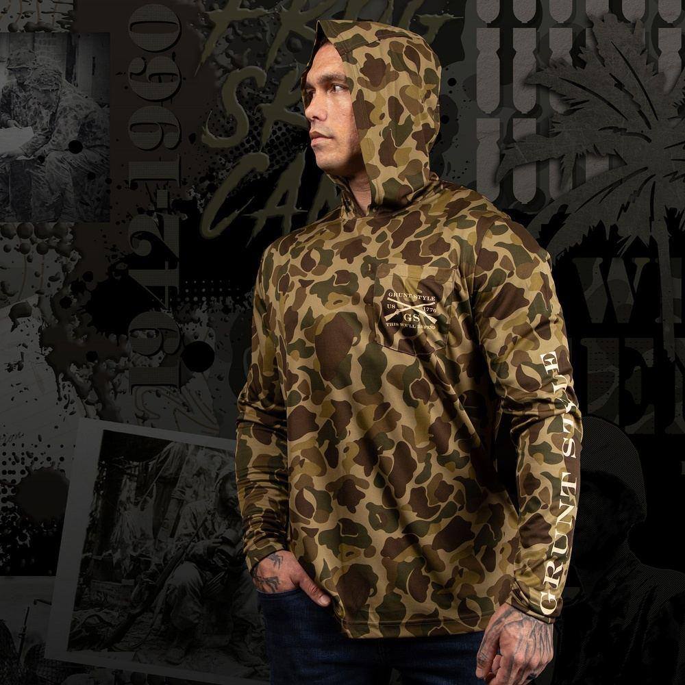 Overwatch Hoodie - Frog Skin Forest Camo Design | Warm & Stylish Gaming Sweatshirt for Men & Women | Perfect for Cosplay, Gaming Events & Outdoor Adventures