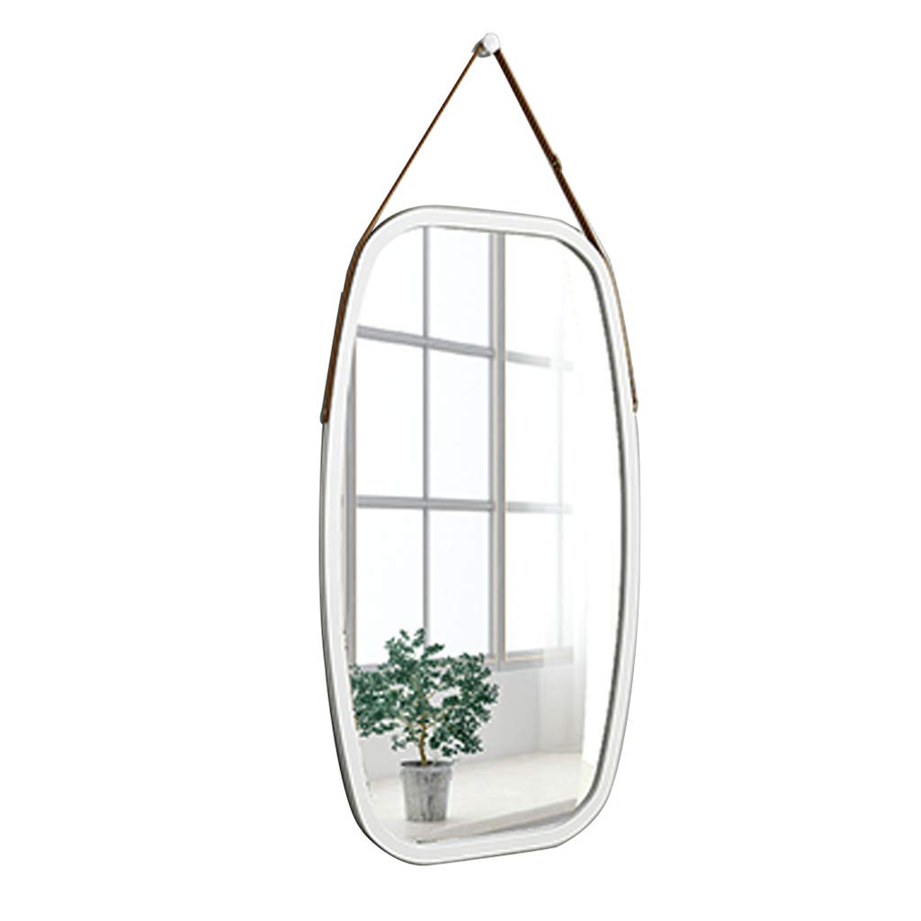 Bamboo Framed Full-Length Wall Mirror - 43×74cm Dressing & Decorative Mirror for Living Room, Bedroom & Entryway - Perfect for Home Decor, Outfit Checks & Space Enhancement