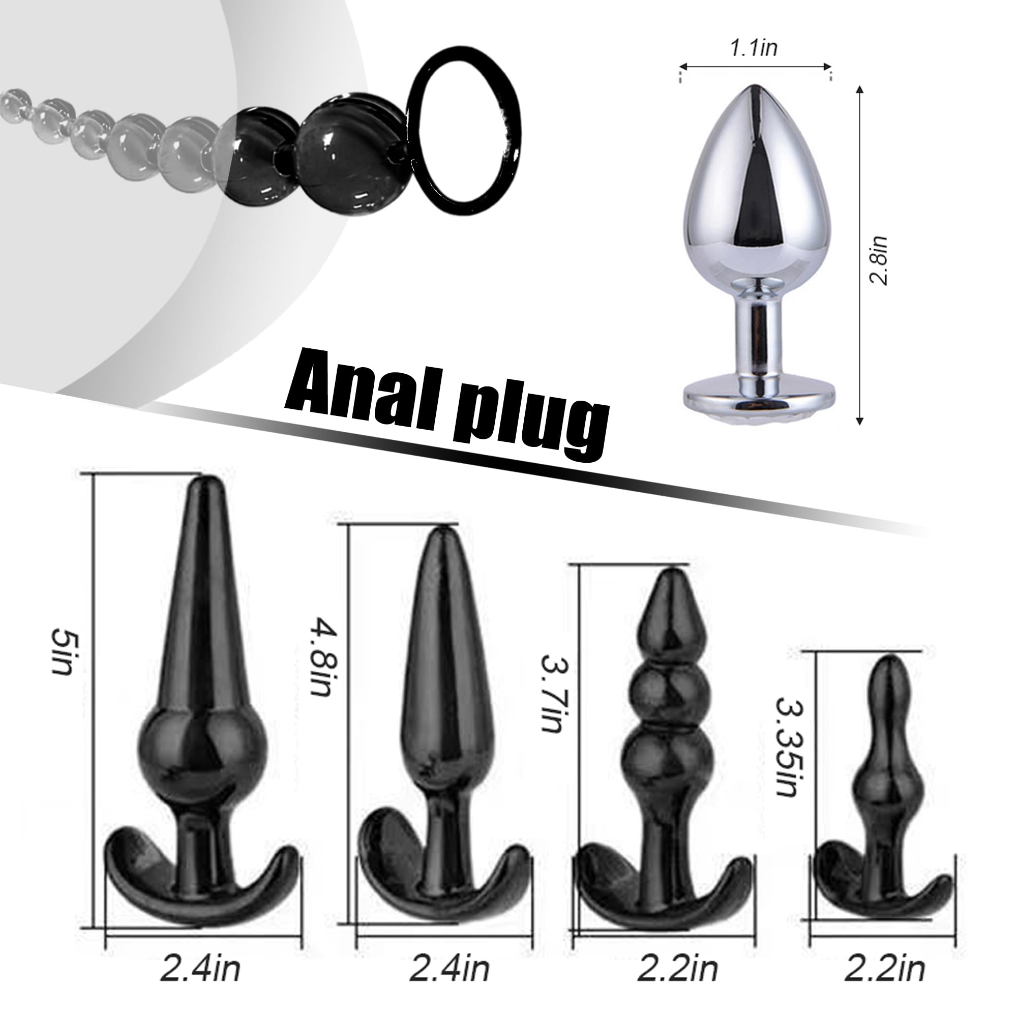 34PCS BDSM Bondage Kit for Couples - Adult Sex Toys Set with Anal Plug, Restraints & Kinky Pleasure Tools - Body-Safe for Sensual Play, Spicing Up Relationships & Intimate Games (Perfect for Roleplay & Bedroom Fun)