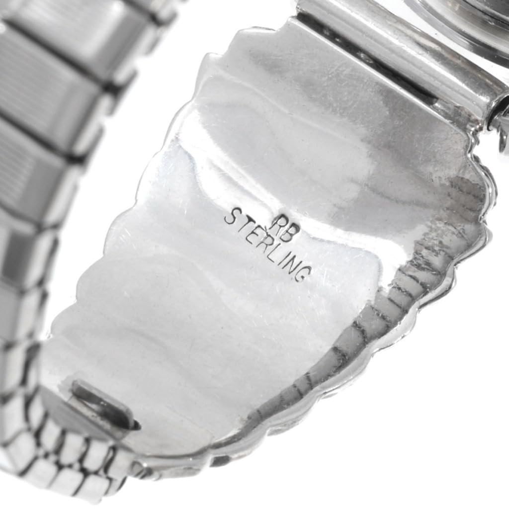 Navajo Opal Silver Ladies Watch Bracelet - Sterling Silver Tips 0023 | Elegant Jewelry for Women, Gift for Her, Perfect for Parties & Special Occasions