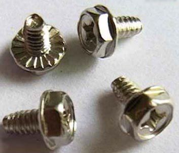 50 Pack - #6-32 Hex Head Phillips Computer Case Screws for PC Build, Hard Drive, Motherboard & PCI Slot Mounting | Durable Fasteners for Computer Assembly & Electronics Repair