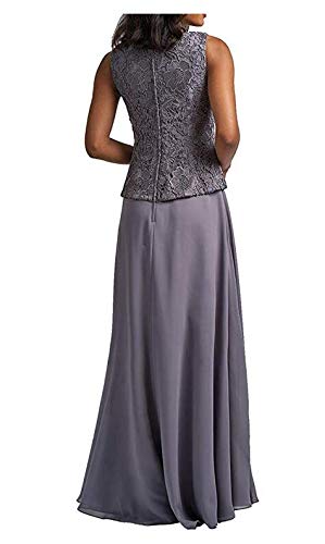 Lace Chiffon Bridal Dress with Jacket - Plus Size Evening Gown for Mother of Bride & Prom