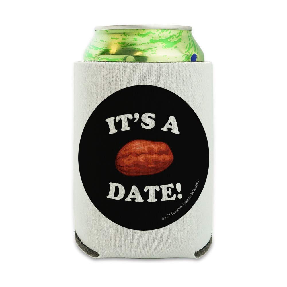 Funny 'It's a Date' Insulated Can Cooler - Collapsible Beverage Sleeve & Drink Hugger - Perfect for Parties, BBQs, and Outdoor Events