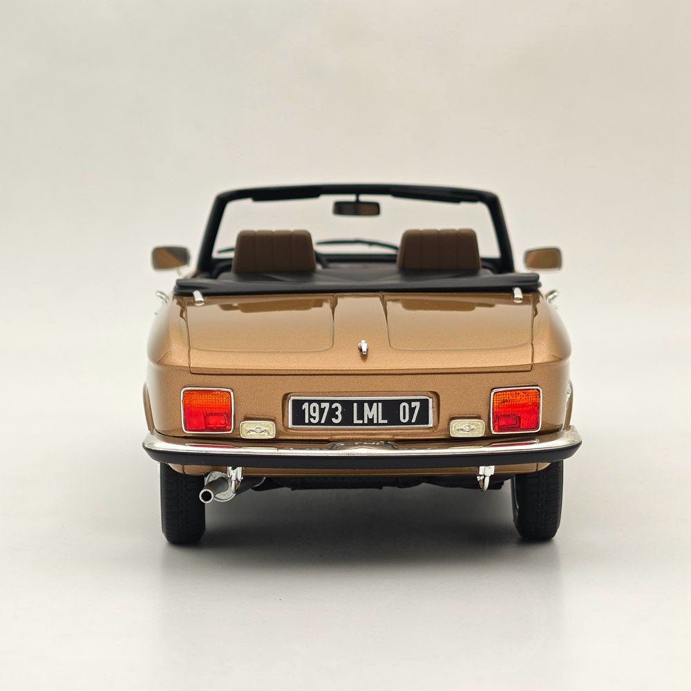1:18 Scale Peugeot 304 Cabrio 1973 Gold Metallic Resin Model Car - Limited Edition Collectible for Car Enthusiasts & Display