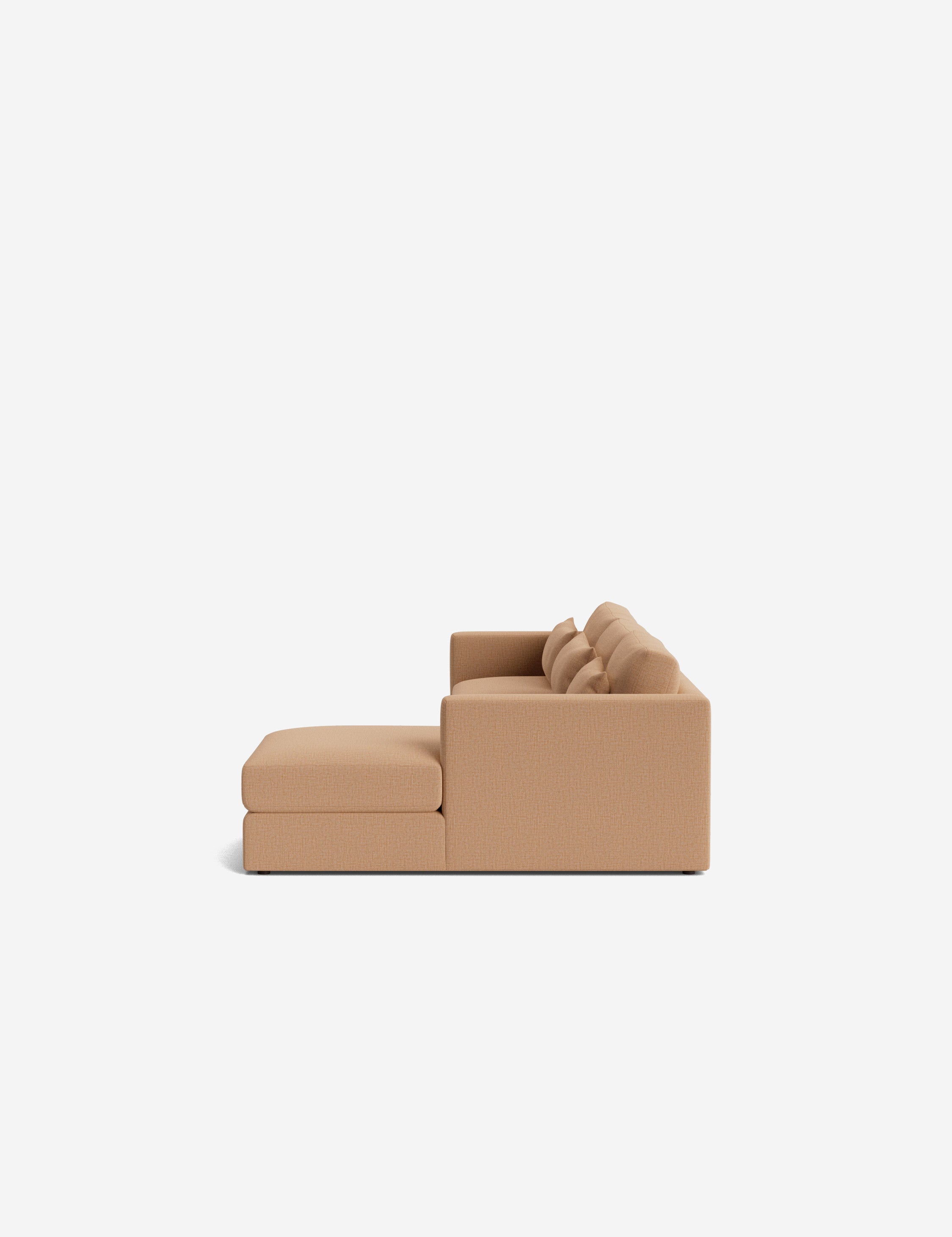Durham Chaise Sectional Sofa - Modern L-Shaped Couch with Chaise Lounge, Upholstered Fabric, Comfortable Living Room Furniture for Small Spaces | Perfect for Apartments, Condos & Family Gatherings