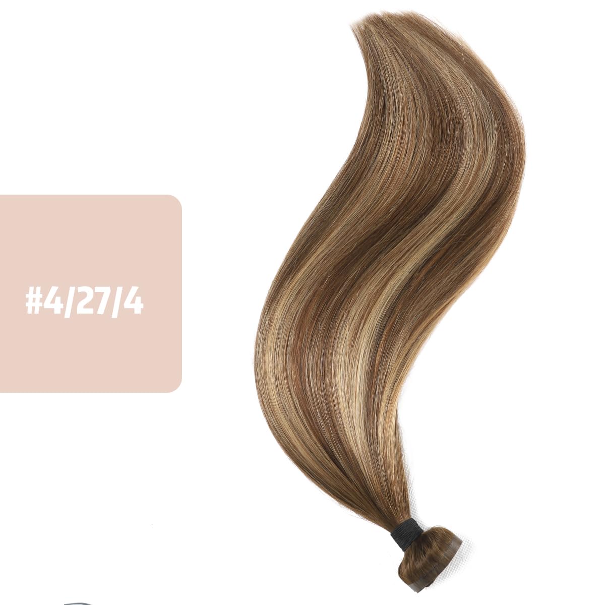 Silky Straight Clip-in Remy Human Hair Extensions for Women - 18 Inch Natural Black Hair Weft for Length & Volume - Perfect for Parties, Weddings & Daily Styling