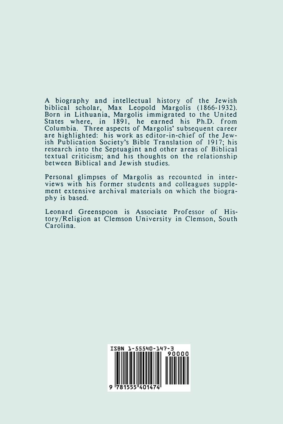 Max Leopold Margolis: A Scholar's Scholar - Biblical Scholarship in North America | Academic Research & Theological Studies Resource