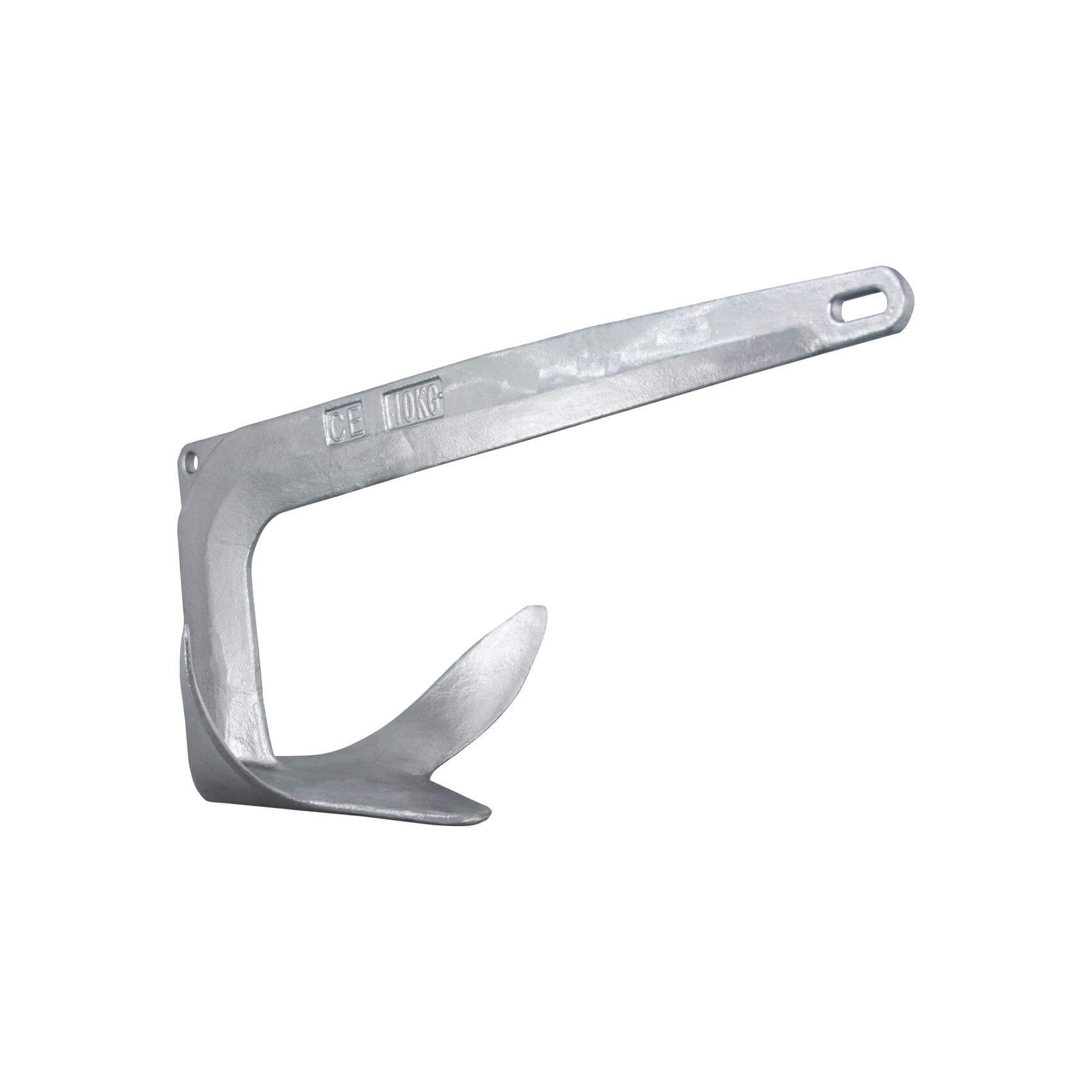Norestar Galvanized Steel Bruce/Claw Boat Anchor - Heavy Duty Marine Anchor for Fishing Boats, Yachts & Sailboats - Perfect for Saltwater & Freshwater Use