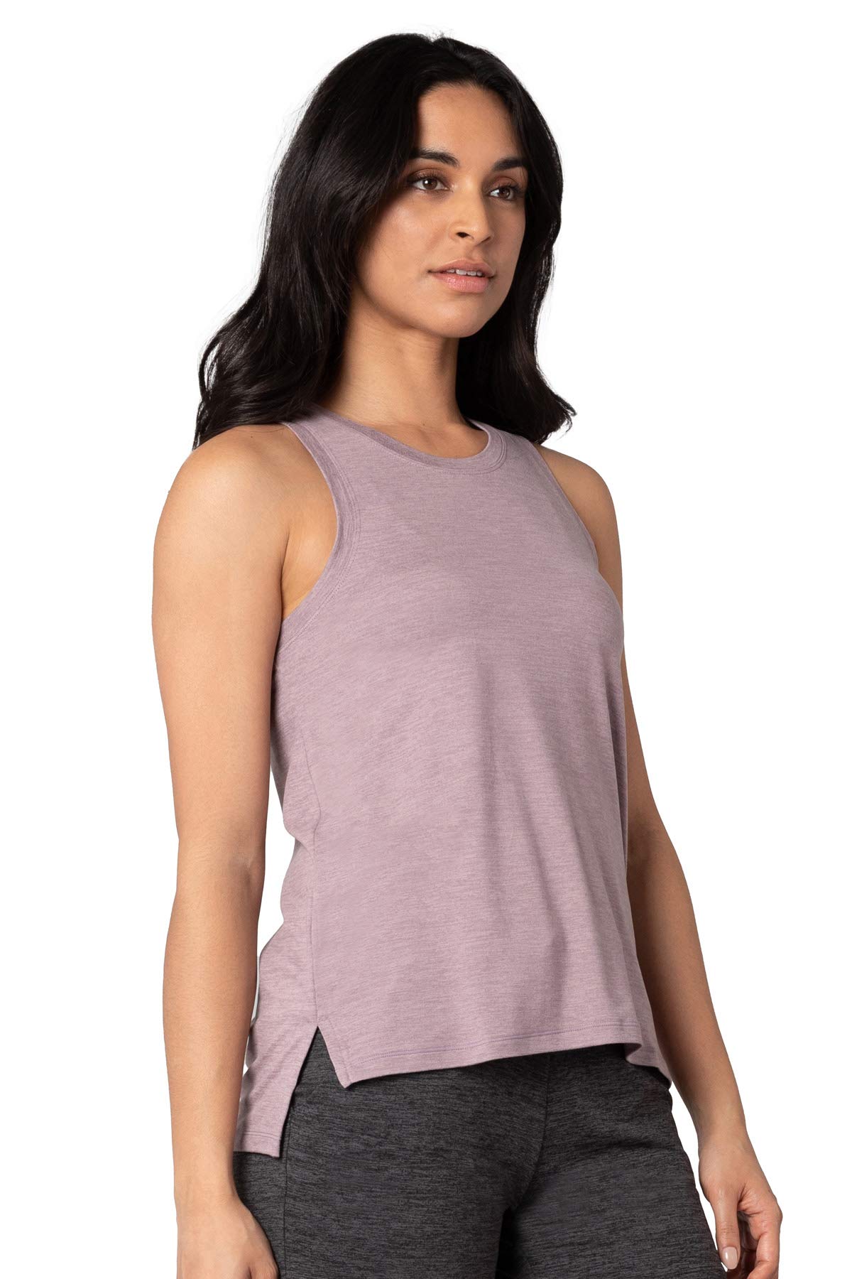Pure & Simple Women’s Knit Crew Neck Tank Top - Soft Casual Basic Tee for Everyday Wear | Perfect for Layering, Workouts & Summer Outfits