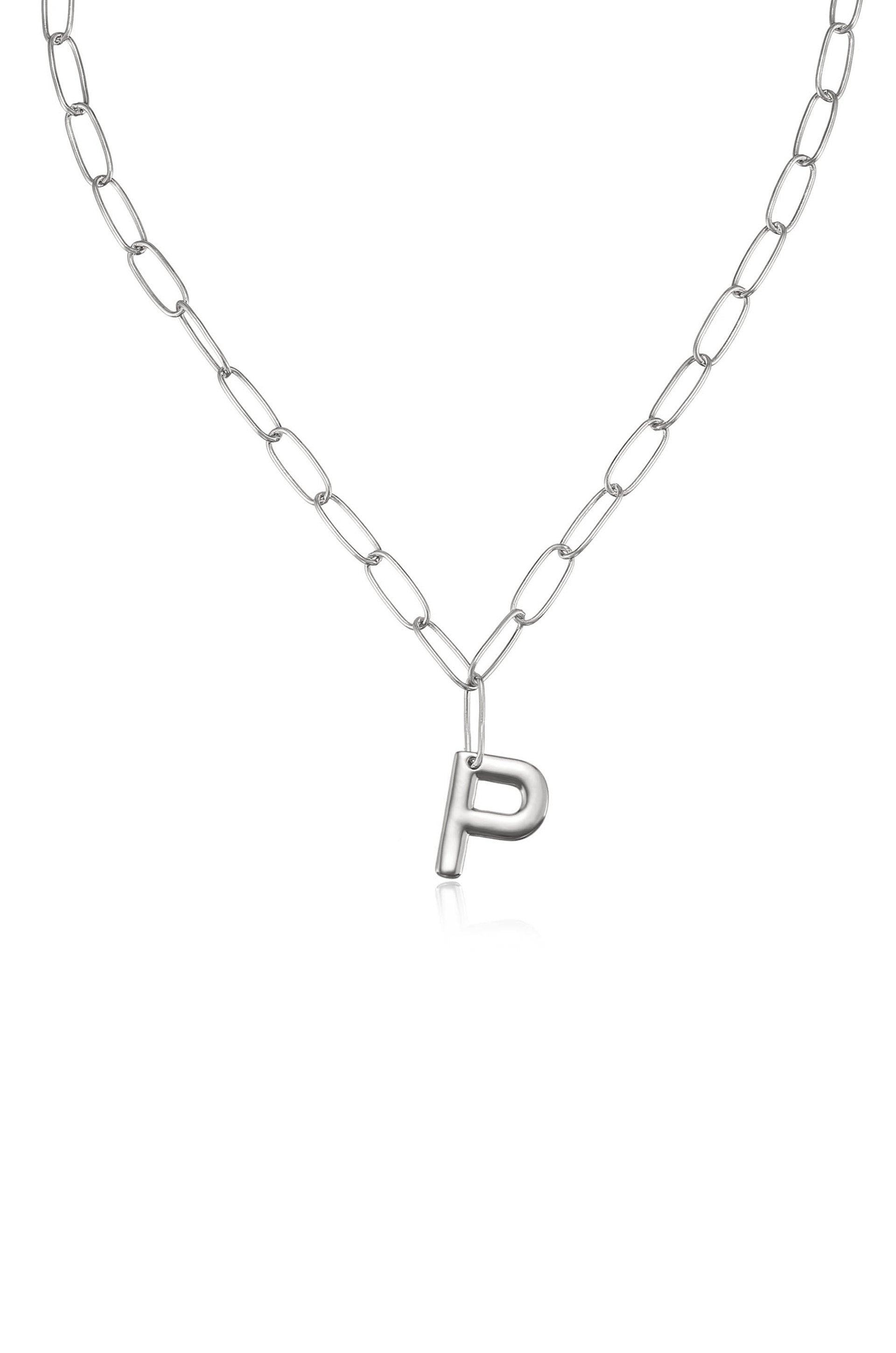 Personalized Initial Necklace with Paperclip Link - Custom Name Letter Jewelry for Women - Perfect Gift for Birthday, Anniversary & Everyday Wear