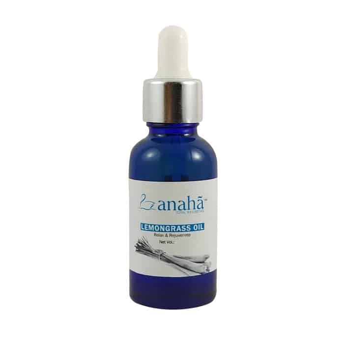 Anaha 100% Pure Lemongrass Essential Oil (30ml) - Steam Distilled, Therapeutic Grade for Aromatherapy, Skin & Hair Care | Natural Insect Repellent | Glass Bottle with Dropper | Perfect for Diffusers, Massage & DIY Beauty Products