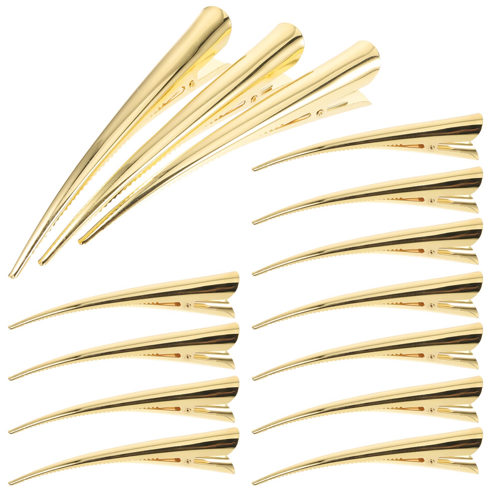 EXCLUZO 15pcs Alligator Hair Clips with Teeth - Women's Hair Barrettes for Styling, Hair Accessories for Everyday Use, Work, School and Special Occasions