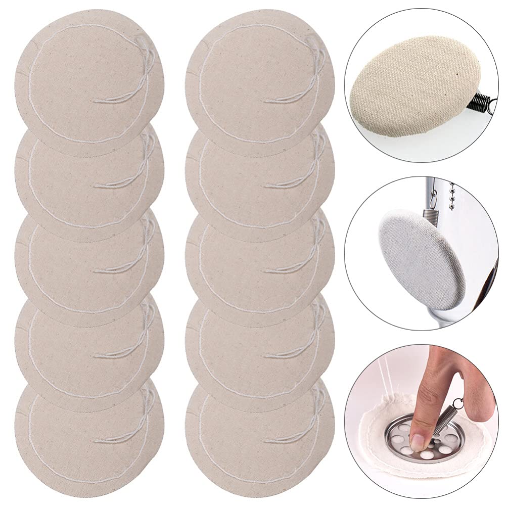 Hemoton 20-Pack Reusable Coffee Filter Cloth - Fine Mesh Cotton Tea & Espresso Dripper Bags for Pour Over, French Press, Cold Brew - Eco-Friendly Coffee Cone Filters for Home & Cafe Use