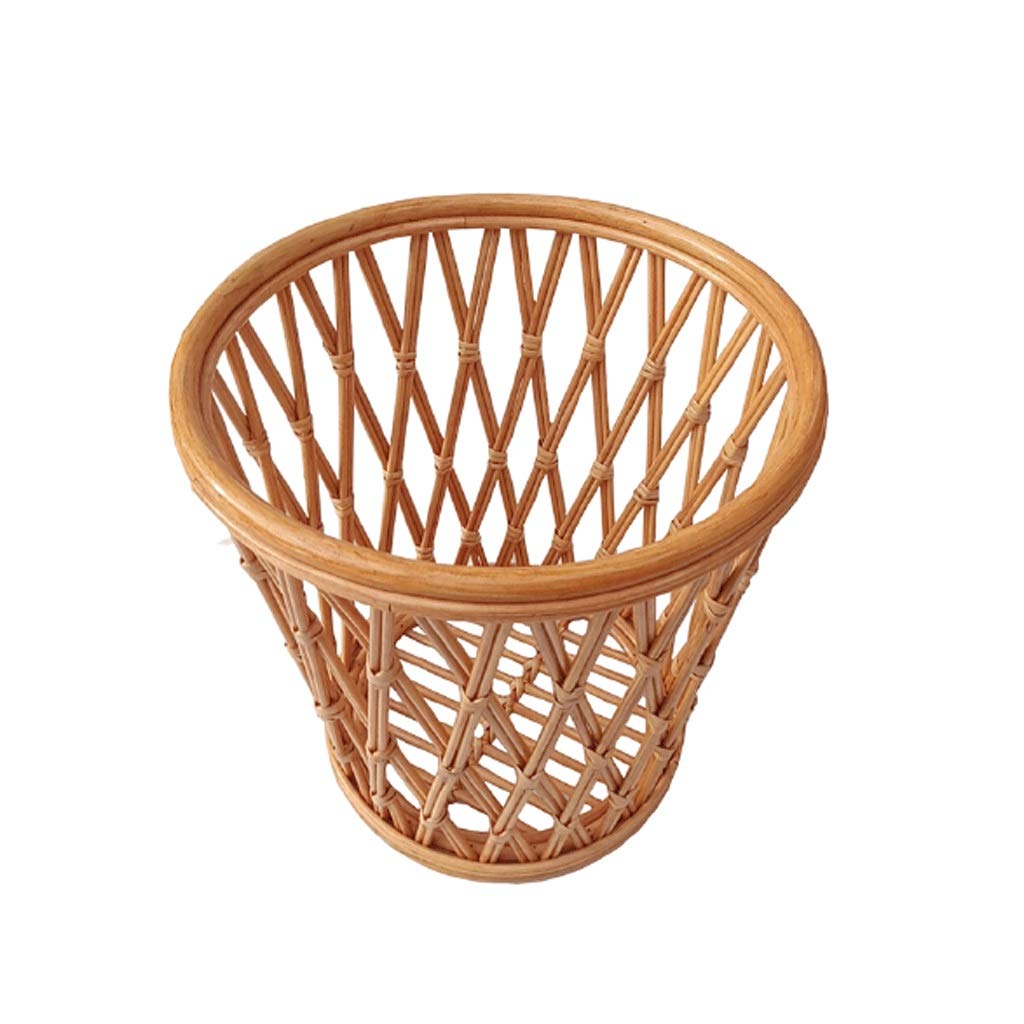 Handmade Natural Rattan Storage Basket - Laundry & Clothes Organizer for Bathroom, Bedroom | Eco-Friendly Woven Container for Home Organization & Decor