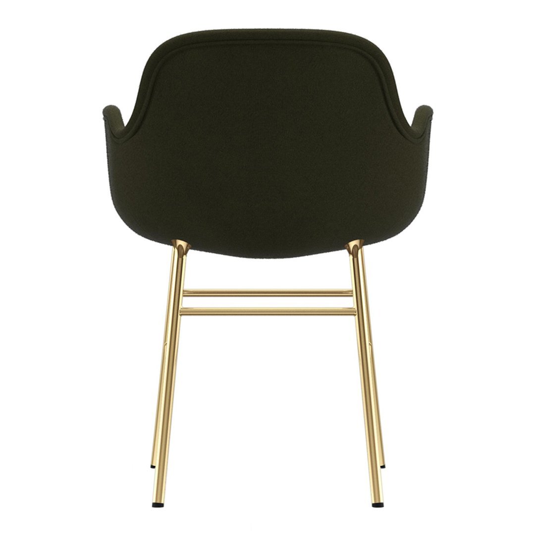 Modern Form Armchair with Sturdy Metal Legs & Premium Upholstery - Perfect for Living Room, Office or Reading Nook