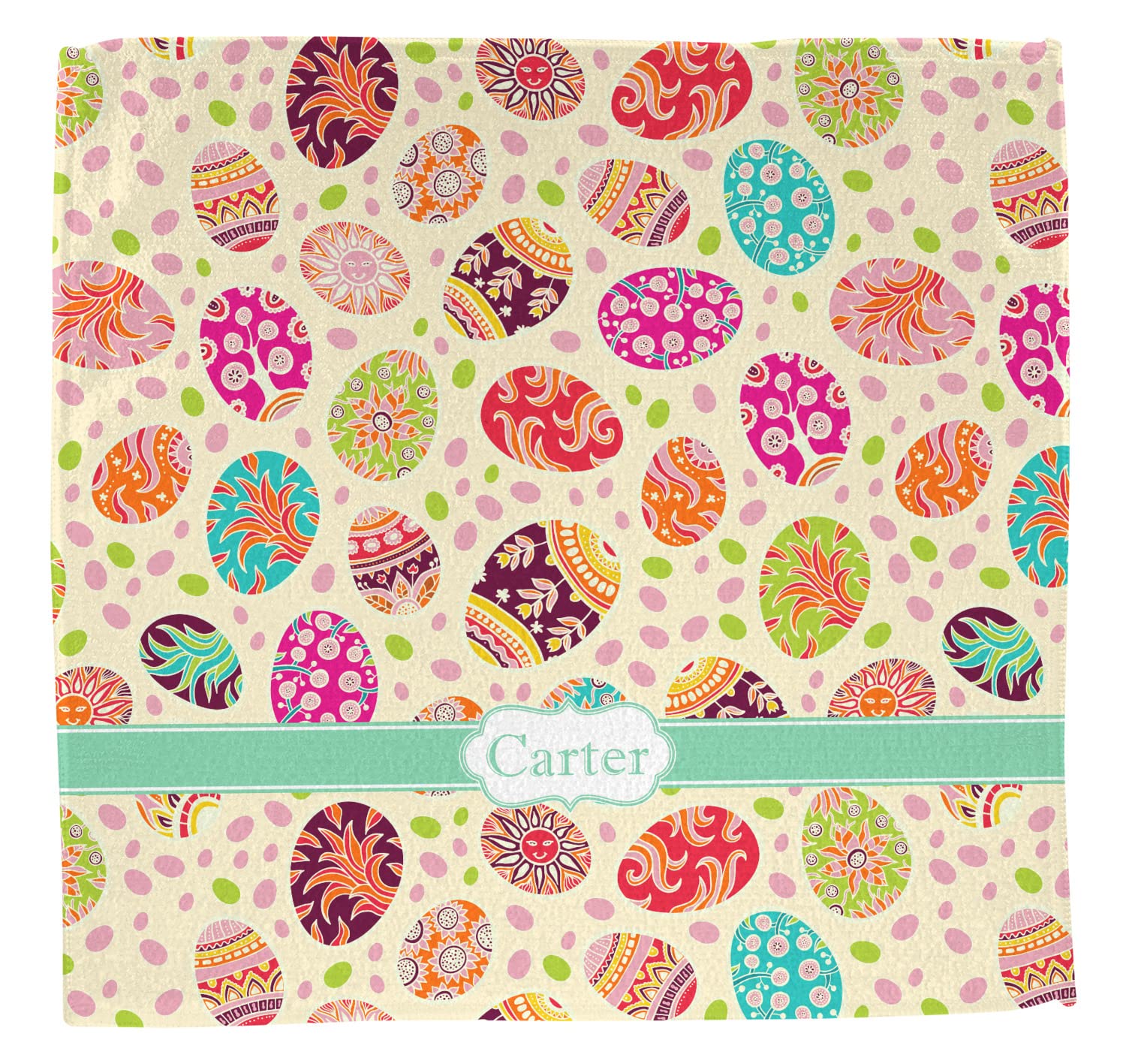 Personalized Easter Egg Washcloths - Custom Name & Design - Soft & Absorbent Baby Towels for Easter Gifts, Bath Time & Nursery Decor
