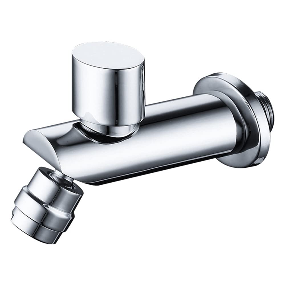 XARHAO Outdoor Garden Brass Washing Machine Faucet - Single Cold Water Tap for Laundry, Bathroom, Basin, Mop Pool & Sink - Wall Mounted G1/2