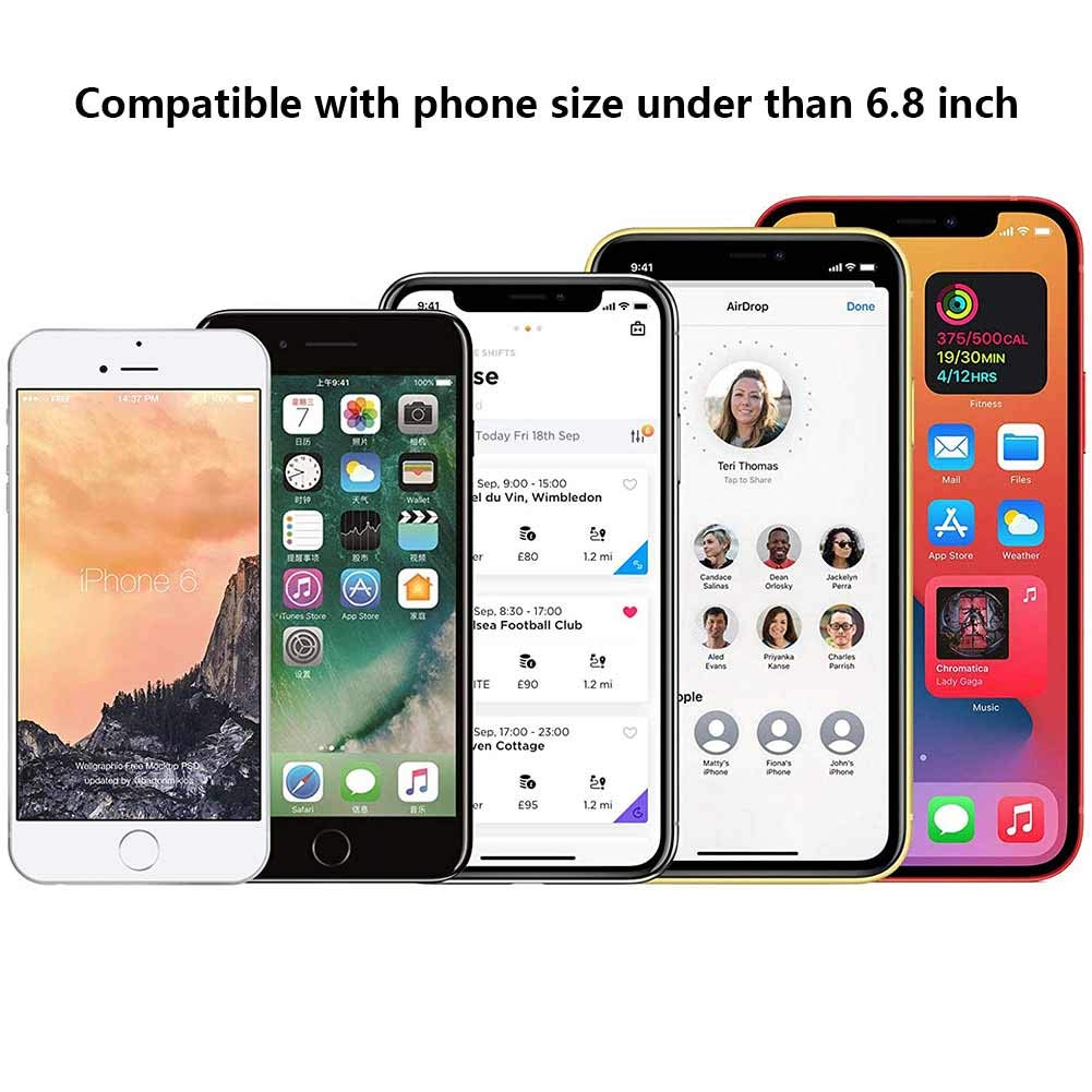 Waterproof Shower Phone Holder - White Wall Mount for iPhone & Android Smartphones - Perfect for Bathroom, Kitchen & Gym Use