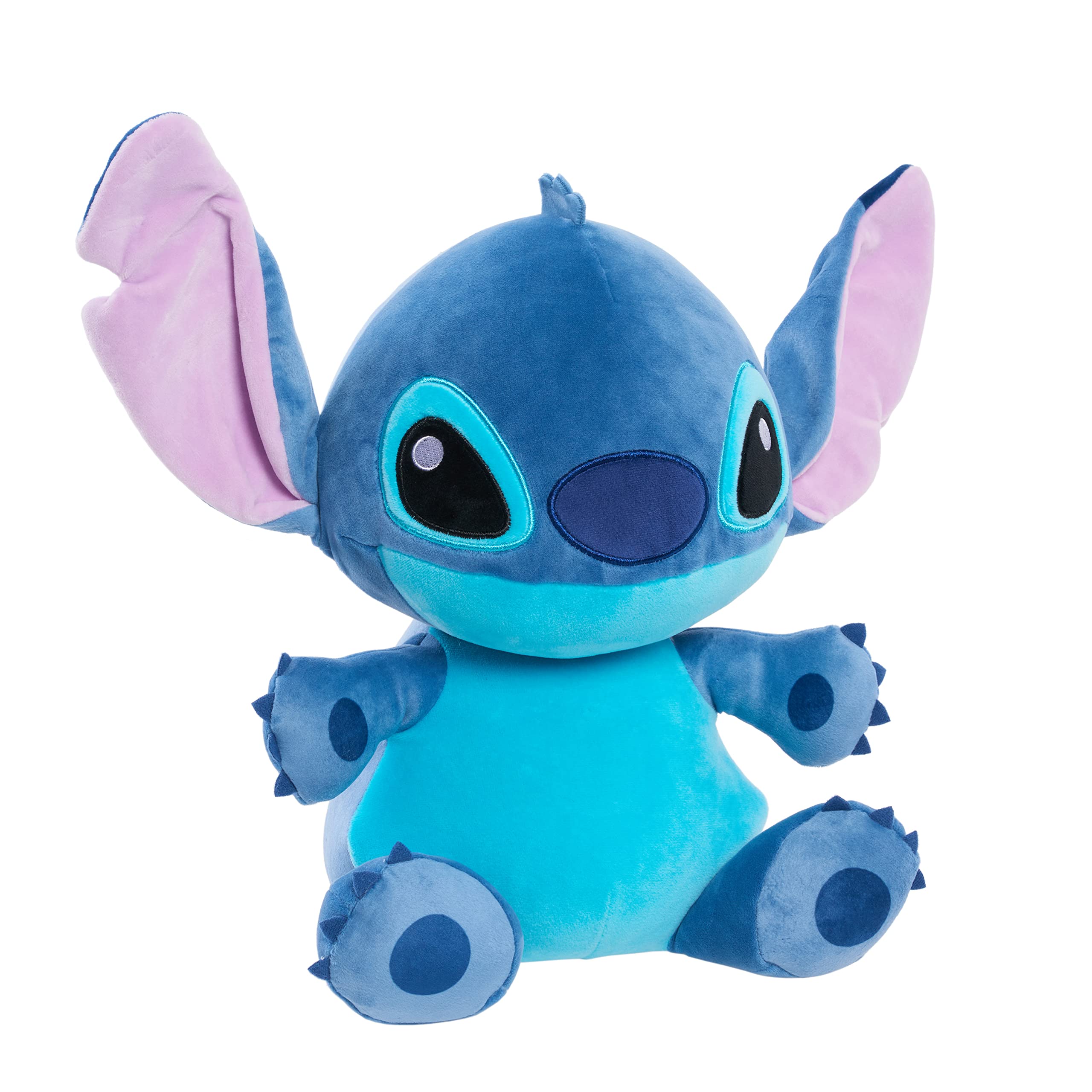 Disney Stitch 14-inch Weighted Plush Toy - Soft & Huggable Stuffed Animal for Kids & Adults, Blue Alien Character from Lilo & Stitch - Perfect for Stress Relief, Gifts, and Disney Collections