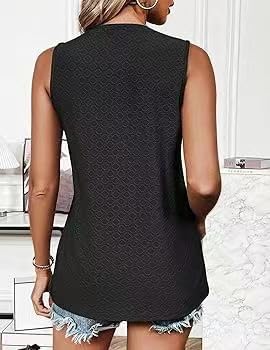 Trendy Sleeveless Tops for Women - Dressy Casual Summer Blouses & Office Work Shirts - Perfect for Business Casual, Summer Outfits & Professional Workwear