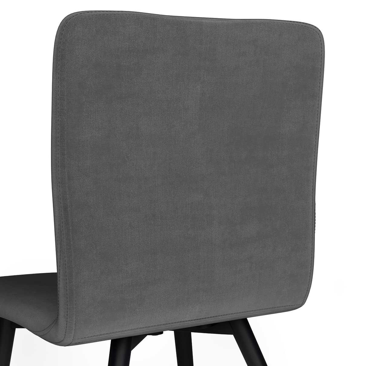 SIMPLIHOME Baylor Mid Century Modern Dining Chairs (Set of 2) - Dark Grey Velvet Upholstered - Comfortable & Stylish for Dining Room, Kitchen, Breakfast Nook & Home Office