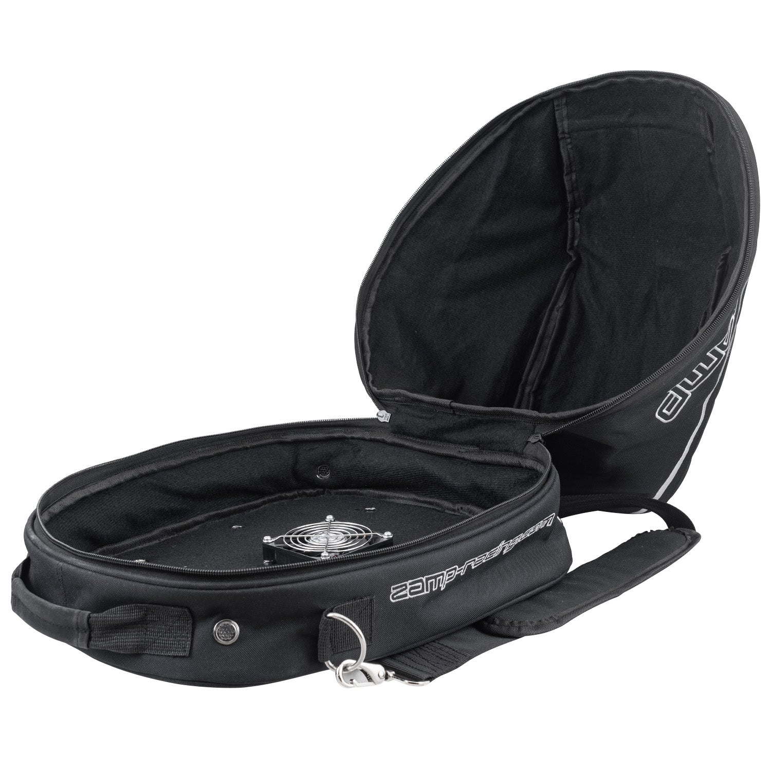 Zamp Racing Helmet Bag with Built-in Cooling Fan - Durable Storage & Transport Case for Motorcycle, ATV, and Racing Helmets - Perfect for Track Days, Travel, and Outdoor Adventures