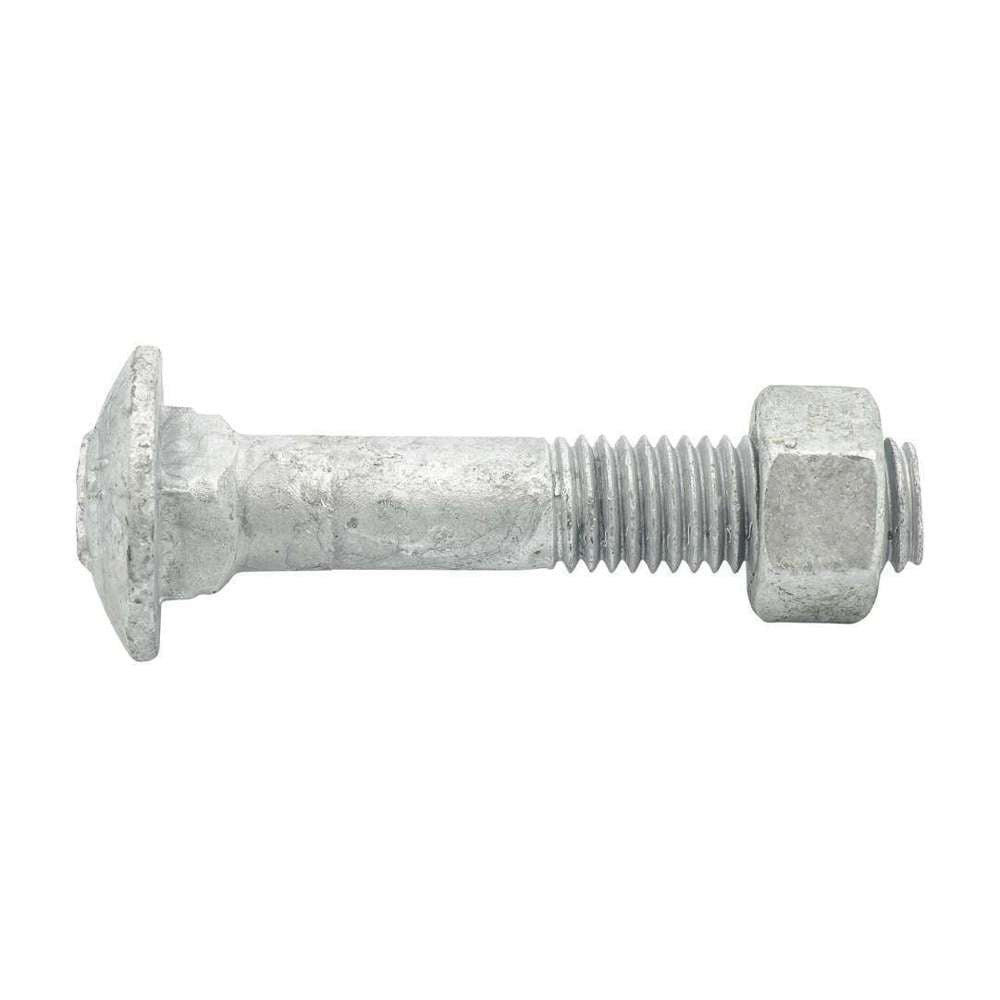 Galvanized M12 x 65mm Bolt and Nut Cup Set - Heavy Duty Fasteners for Construction, Automotive & DIY Projects