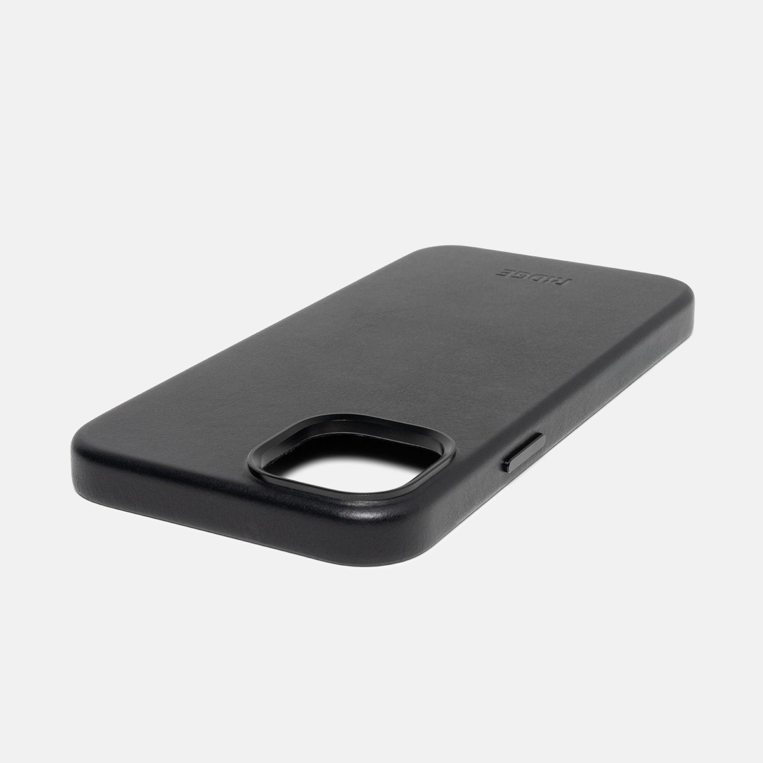 Premium Leather iPhone 15 Plus Case - Slim Protective Cover with Soft Touch Finish in Midnight Black - Perfect for Work, Travel & Everyday Use