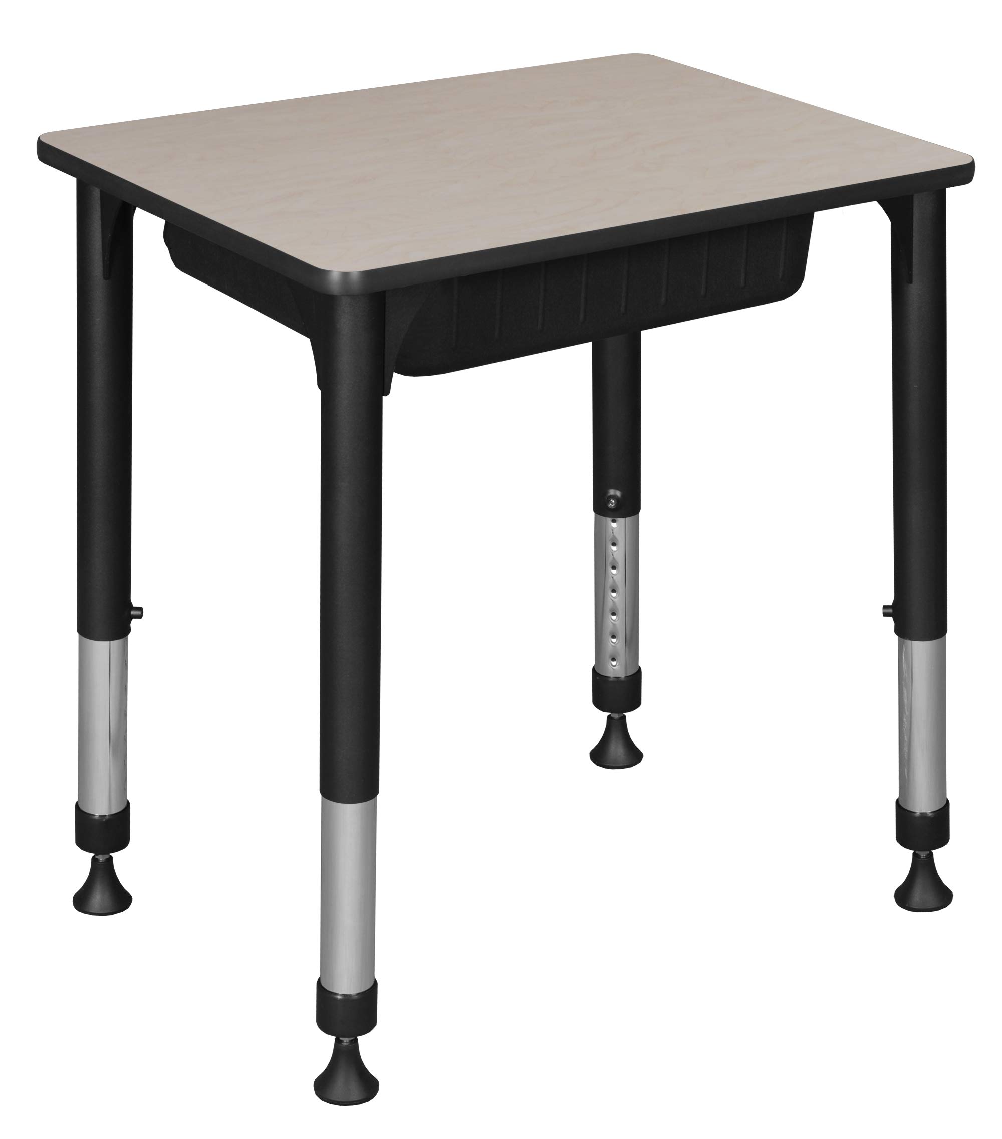 Regency Height Adjustable Rectangular Student Desk with Storage - 18.5