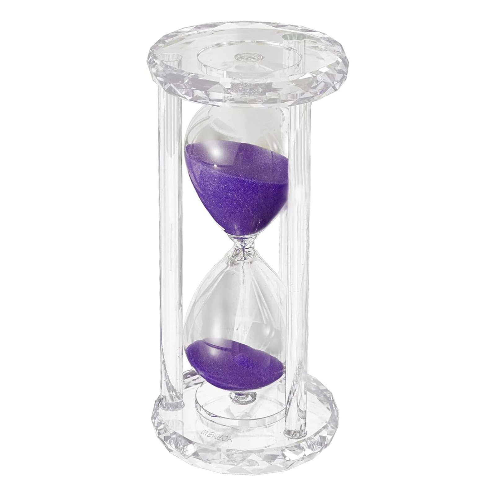 30 Minute Hourglass Timer with Purple Sand - MEKBOK Plastic Sand Timer for Kids, Games, Classrooms & Kitchen Decor | Gift Box Included | Perfect for Time Management, STEM Learning & Home Decor