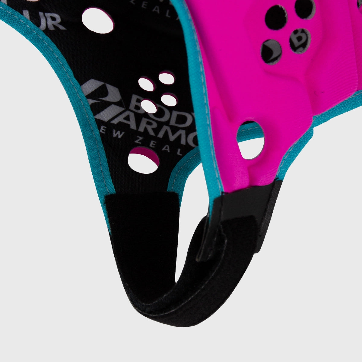 Kids Rugby Headguard - Body Armour Airflow Protective Gear for Youth Sports (Fluoro Pink) | Perfect for Rugby Training, School Sports & Youth Contact Sports Safety