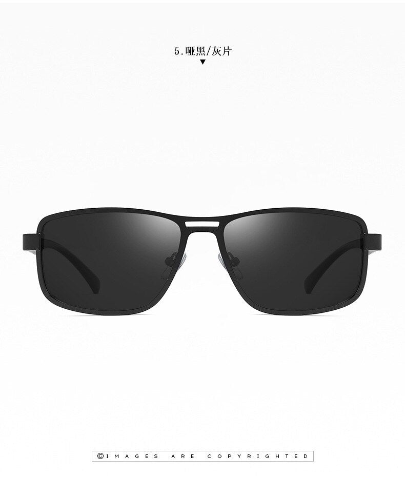Bclear Polarized Sunglasses for Men - Lightweight Alloy Frame, UV Protection, Full Rim Design - Perfect for Driving, Fishing & Outdoor Activities