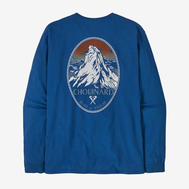 Men's Long Sleeve Chouinard Crest Responsibility T-Shirt - Eco-Friendly Casual Wear for Outdoor Adventures & Everyday Comfort