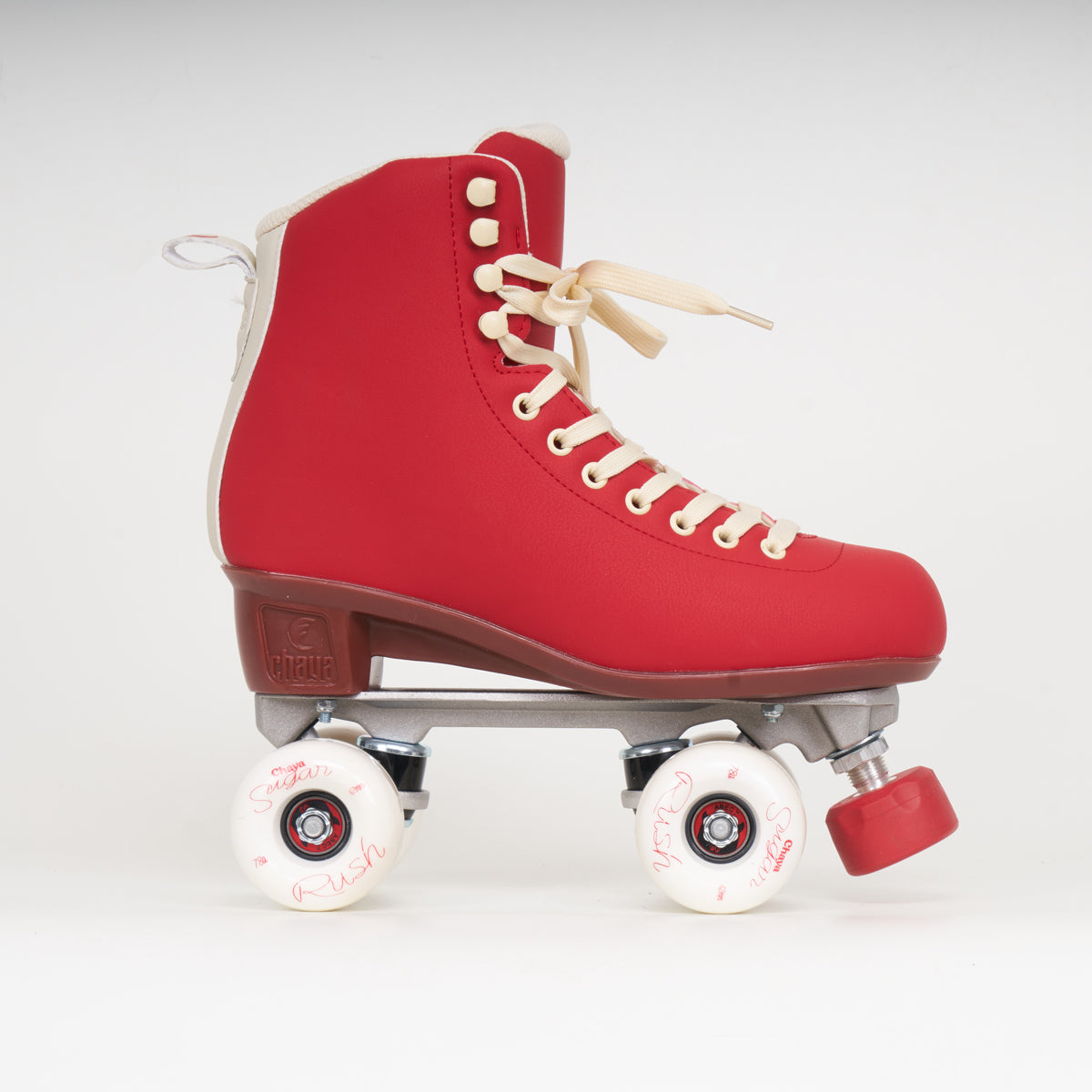 Chaya Deluxe Roller Skates for Women - Ruby Red Outdoor & Indoor Quad Roller Skates with Comfortable Padding - Perfect for Rink, Park, Street Skating and Fitness