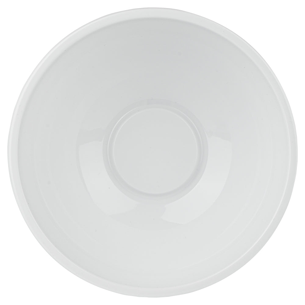 18 oz Round White Plastic Salad Bowls - 6 x 6 x 2.5 Inches - Pack of 200 - Disposable Party Bowls for Salads, Snacks, Desserts & Catering Events