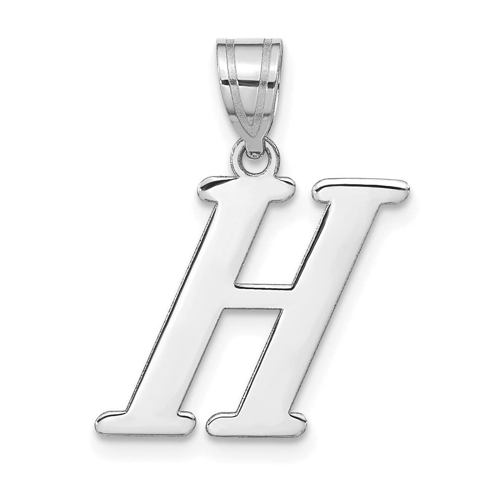 14K Gold Polished Alphabet Initial Pendant Necklace for Women - Personalized Name Letter Jewelry Gift for Her, Perfect for Birthdays, Anniversaries & Everyday Elegance